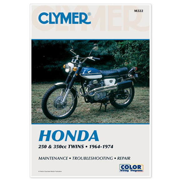 Clymer M322 Manual for Honda 250-350CC Twins 64-74