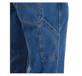 Blue Mountain FMB-1503 Men's Mid-Rise Denim Utility Jeans, Medium Wash, S32X30