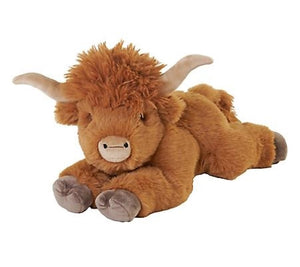 Wild Republic 28473 TRA Ecokins Highland Cow Stuffed Animal 12-Inch, Brown