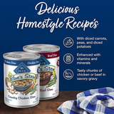 Blue Buffalo 804573 Stew Chicken & Beef Adult Wet Dog Food 12.5 oz. Cans, 6 Pack