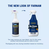 Farnam 11802 No Chew Chewing, Cribbing Deterrent Spray for Horses- 32 oz.