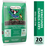 Royal Wing 145 Grey-Striped Sunflower Wild Bird Food, 20 lb. Bag