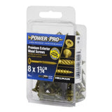 Hillman 42478 Premium Exterior Wood Screw  #8 x 1-3/4 in., 75-Pack