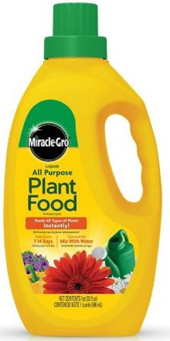 Miracle-Gro 3001502 Liquid All Purpose Plant Food Concentrate 32oz