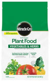 Miracle-Gro 3003701 Water Soluble Plant Food Vegetables and Herbs 2lb