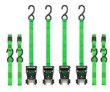 SmartStraps 14 ft. Green Premium RatchetX Tie Down Strap, 500 lb., 4-Pack, 4561