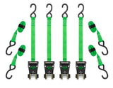 SmartStraps 14 ft. Green Premium RatchetX Tie Down Strap, 500 lb., 4-Pack, 4561