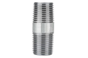 LDR Industries 301 12X2 1/2 in. x 2 in. STZ Galvanized Pipe Nipple, Gray Color