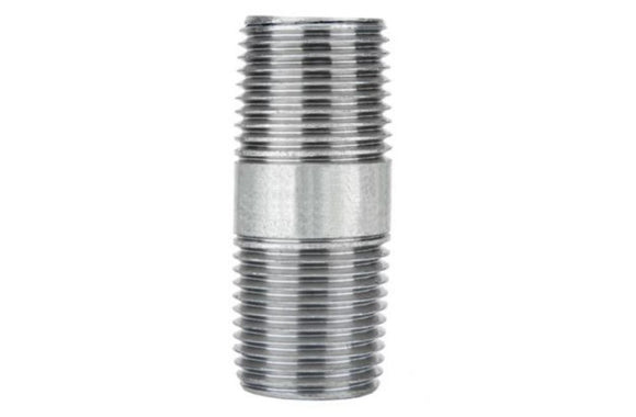 LDR Industries 301 12X2 1/2 in. x 2 in. STZ Galvanized Pipe Nipple, Gray Color