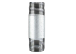 LDR Industries 301 34X3 3/4 in. x 3 in. STZ Galvanized Pipe Nipple, Gray Color