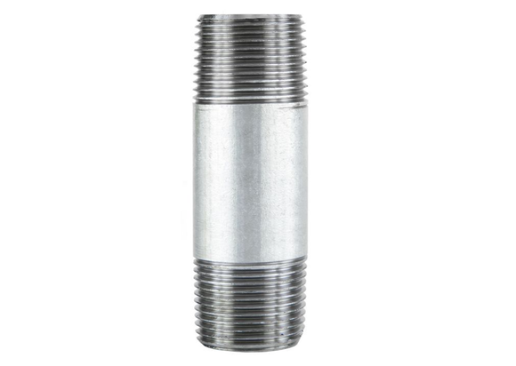 LDR Industries 301 34X3 3/4 in. x 3 in. STZ Galvanized Pipe Nipple, Gray Color