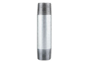 LDR Industries 301 34X4 3/4 in. x 4 in. Galvanized Pipe Nipple, Gray Color