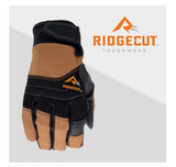 Ridgecut RC83035-L Men's Duck Canvas Work Gloves, 1-Pair, Black/Brown, Large