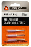 CountyLine 316SSCL Chainsaw Chains Sharpening Stones 3/16 Inch Steel 3 Pack