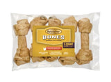 Retriever Bones 7" Natural Chicken Basted Flavor Rawhide Dog Chew Treats 5 Count