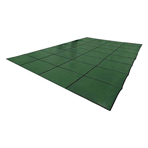 Yard Guard DG16325 18' x 34' Deck-Lock Green Mesh Safety Cover for 16' x32' Pool