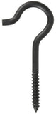 Hillman Black Coated Heavy Duty Screw Hook Size, 1/4 in. x 4-1/4 in.