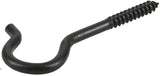 Hillman Black Coated Heavy Duty Screw Hook Size, 1/4 in. x 4-1/4 in.