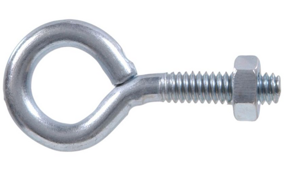 Hardware Essentials N221-085 2160 Eye Bolt, Zinc Plated 1/4