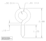 Hardware Essentials N220-442 2016 Screw Eye, Stainless Steel 320982
