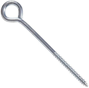 Hillman Hardware Essentials 321145 Lag Screw Thread Eye Bolt 1/4 X 5" Zinc