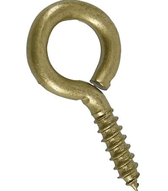 Hillman Hardware Essentials 322627 Forged Screw Eye Lag Bolt Gold, 0.307 x 2-7/8