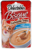 Delectables Hartz Tuna and Shrimp Flavor Bisque Cat Treats, 1.4 oz, Single Pouch