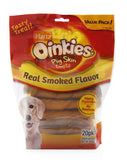 Hartz Oinkies 3270015377 Smoked Flavor Pig Skin Twists Dog Chew Treats -20 Count