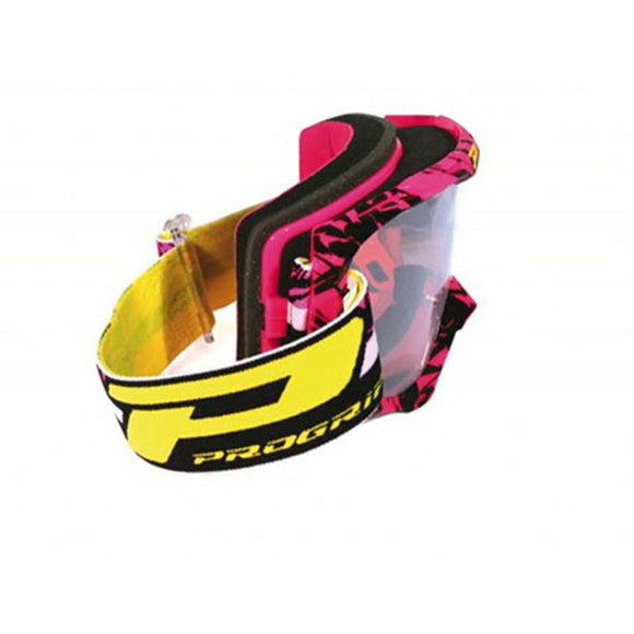 Progrip 3450-16FL FUXIA/BLACK Progrip Goggles - 3450 Fluorescent Fushia/Blk