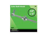 Hardware Essentials 851914 Gate Bolt Hook, Zinc Finish,  3/4 in. x 12 in.
