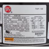Nidec Motor Corp ASB128 Motor, 1.0 Horsepower, Threaded, Fullrate, 115/230