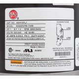 Nidec Motor Corp AGH10FL1 Motor, 1.0 Horsepower, ThruBolt, 1-Speed, 230v, 6.0A