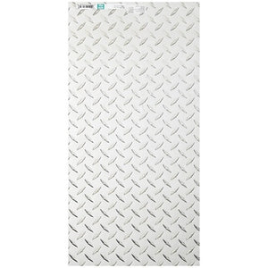 National Hardware 24" x 12" Polished Aluminum Diamond Plate Sheet Metal, Green