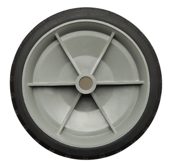 Unbranded SR 0604 6 in. x 1.4 in. Diamond Tread Solid Tire w/ Offset Plastic Hub