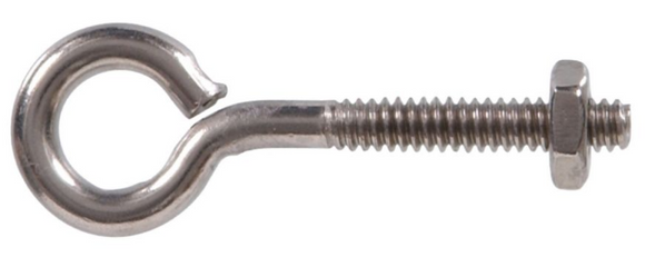 Hardware Essentials N221-655 2161 Eye Bolt, Stainless Steel 3/8