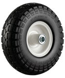 Varies 10 in. No Flat Tire Replacement Wheel, Black, Knobby Tread, 5/8 in.