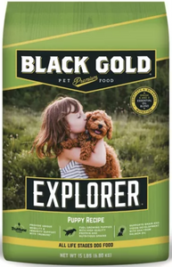 Black Gold Explorer Puppy 30/20 Recipe Dry Dog Food 15lb.