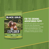 Black Gold Explorer Puppy 30/20 Recipe Dry Dog Food 15lb.