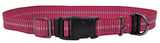 Retriever 36932 Q BLU18 Adjustable Reflective Woven Dog Collar, Pink 18 in.