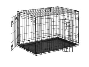 Retriever 42.75" x 28.5" x 30.5" 2-Door Dog Wire Crate - 50 to 60lbs Capacity