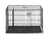 Retriever 42.75" x 28.5" x 30.5" 2-Door Dog Wire Crate - 50 to 60lbs Capacity