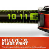 Crescent L1135B-02 Shockforce Nite Eye G1 Dual Sided Tape Measure, 1-3/16" x 35 ft