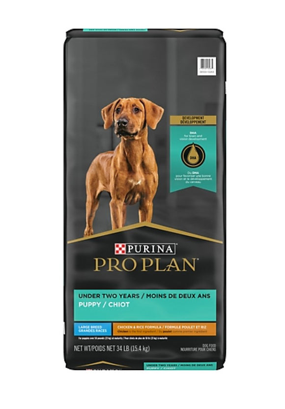Purina Pro Plan 3810013263 34lb Puppy Chicken and Rice Formula Dry Dog Food