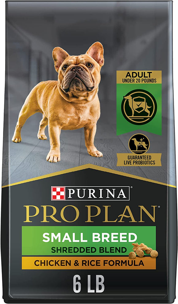 Purina Pro Plan 6lb Small Breed Shredded Blend Chicken & Rice Dry Dog Food