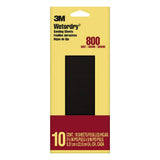 Imperial Wetordry 3-2/3 in. x 9 in. 800 Grit Sandpaper Sheets (10-Pack)(Case of 18)