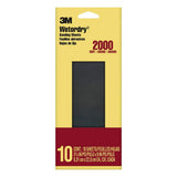 Imperial Wetordry 3-2/3 in. x 9 in. 2000 Grit Sandpaper ((10-Pack) (Case of 18))