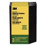 2-7/8 in. x 4-7/8 in. Medium-Grit Single Angled Sanding Sponge (3-Pack) (Case of 6)