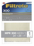 3M Filtrete 303-H-4 Basic Dust & Lint Air Filter 300MPR MERV5 20 in. x 25 in. x 1 in., Pack of 1