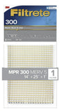3M Filtrete Basic Dust & Lint Air Filter 300 MPR MERV5 14 in. x 25 in. x 1 in., 1-Pack