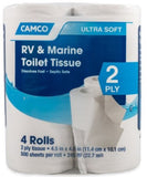 Camco 40278 TST 2-Ply Toilet Tissues, 500 sheets per roll 4-Pack 40278
